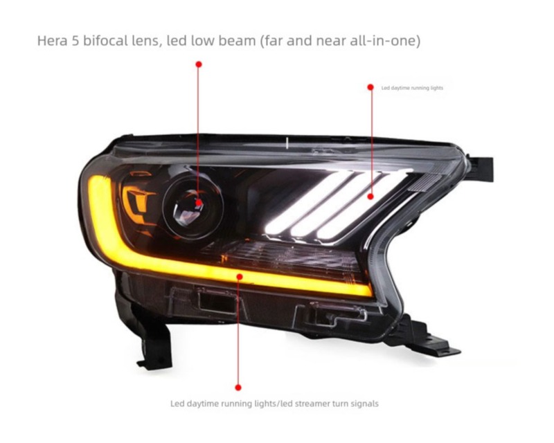 HEADLAMP FOR RANGER T7/T8  EVEREST 2016-2021